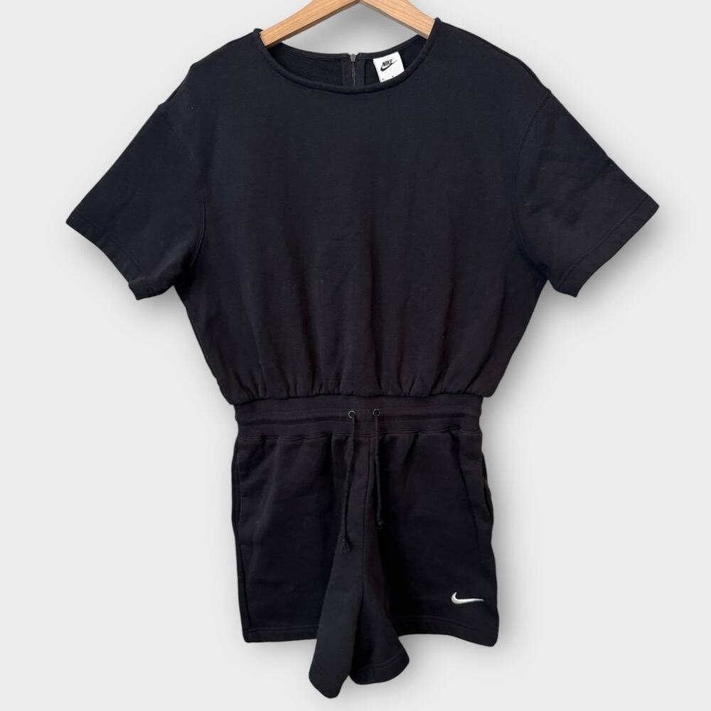 Nike Phoenix Drawstring Waist Fleece Romper Size Medium - Picture 3 of 9
